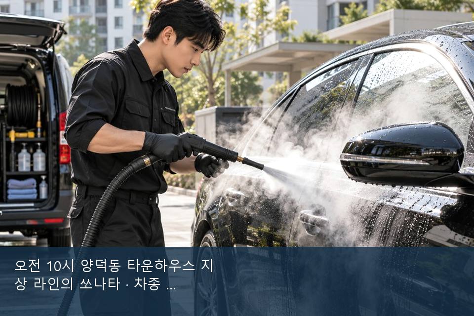 오전 10시 양덕동 타운하우스 지상 라인의 쏘나타 · 차종 기준 금액